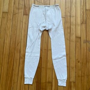 Carhartt Mens White Waffle Knit Thermal Long Johns 100% Cotton Base Layer Medium